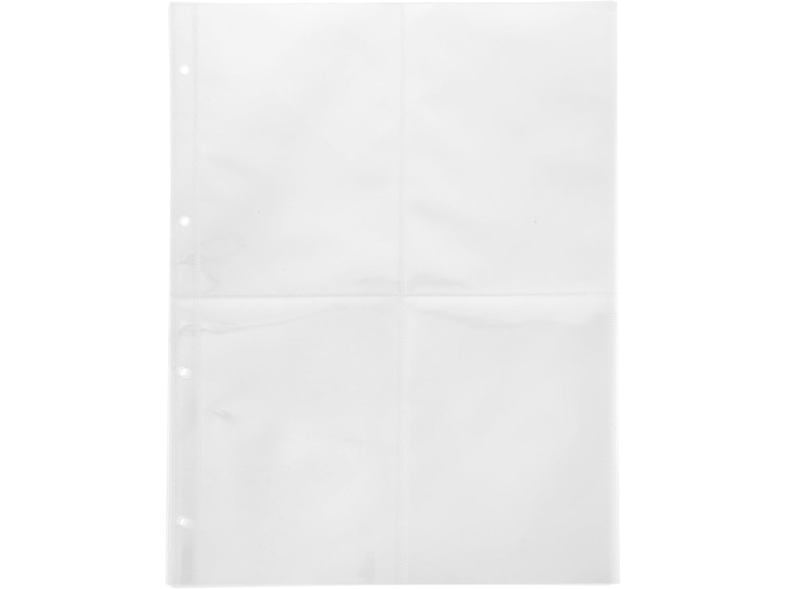 Refil Álbum De Fotos A4 Com 60 Peças Em Pp Branco