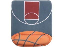 Mousepad de Silicone Antiderrapante Amosfun com Apoio Ergonômico para o Pulso, Estampa Basquete, Tamanho Compa