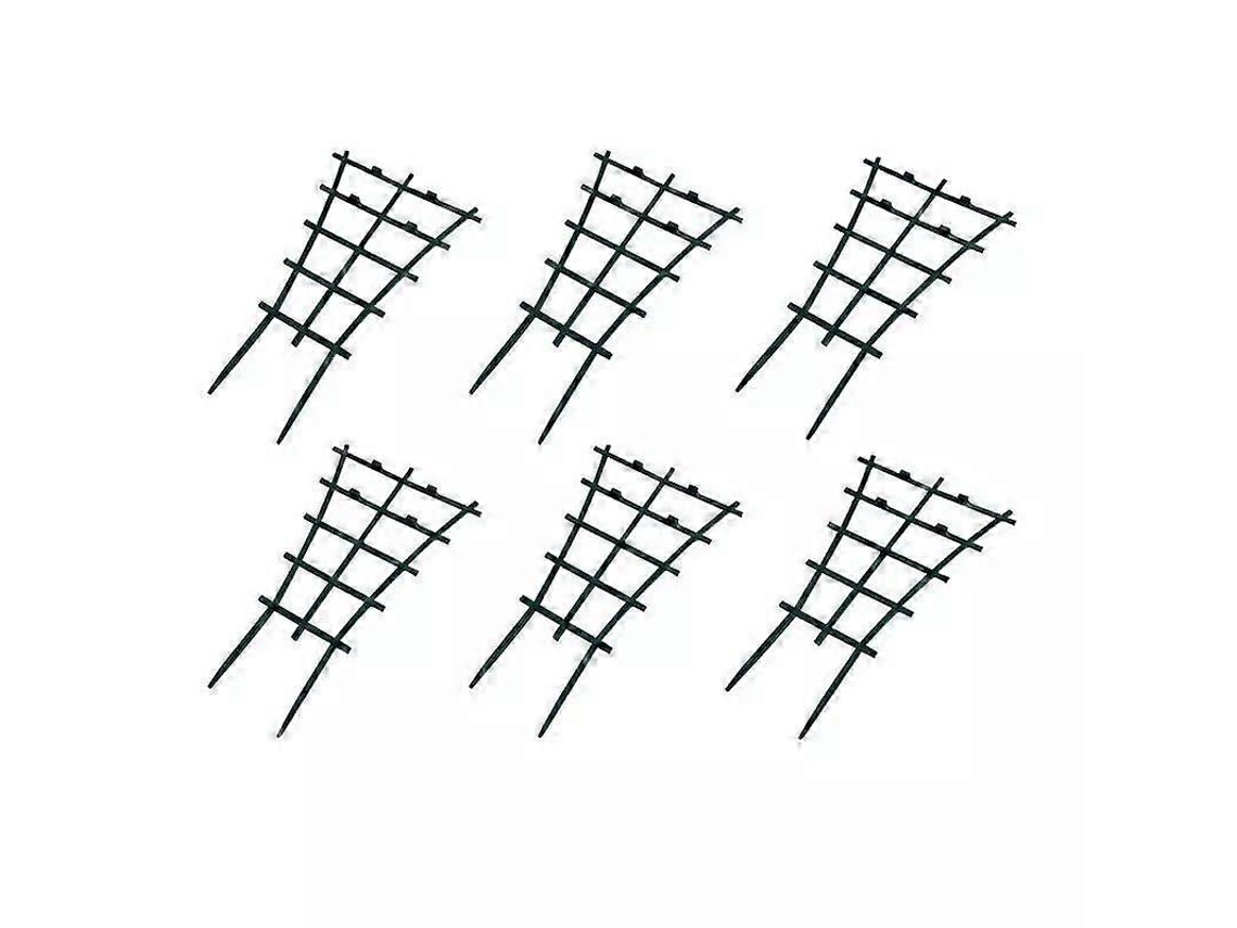 6 trepadores de plástico resistente para vasos, suporte para plantas trepadoras em jardim, pátio, flores e verduras S/MARCA