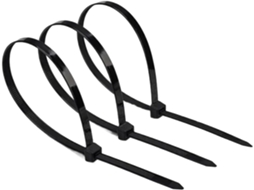 100 Grampos de Nylon com Travamento Automático, Ideais para Uso Doméstico e Fora da Mesa L2, 8x C200 mm