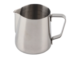 Espumador De Leite Em Aço Inoxidável Com Bico Pontiagudo, 400 Ml, Com Escala