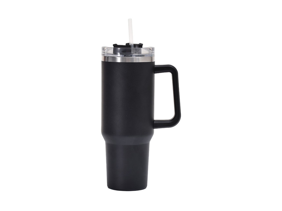 Tumbler Isolado, Aço Inoxidável, 1,13 Litro, Preto ZYBLSSBB
