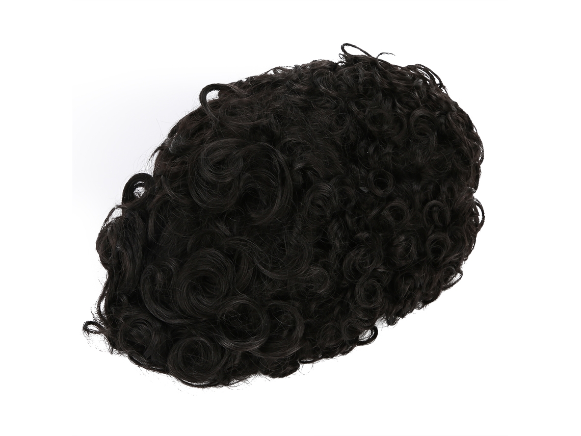 2026 peluca de Pelo Negro Rizado Ondulado para Mujer Fiesta de Halloween