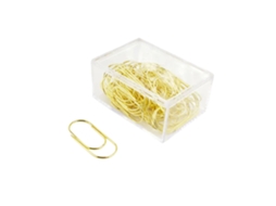 Clips De Papel 50 Peças, 50mm Dourado, Grande, Para Escritório E Papelaria Neveance (dourado)