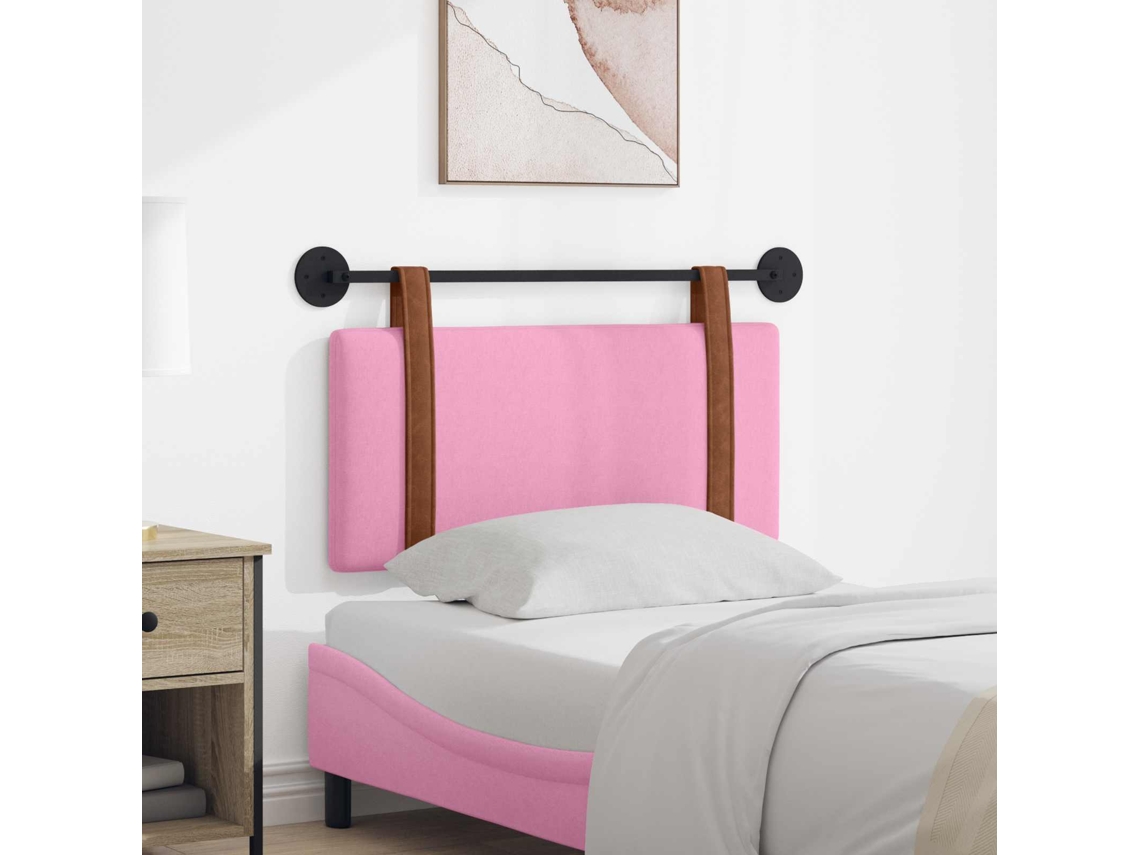 Vidaxl Cabeceira Suspensa Rosa Pu Antigo