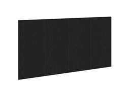 Conjunto 1 Cabeceira De Cama Vidaxl Preto Derivados De Madeira (160 X 1.5 X 80.5 Cm)