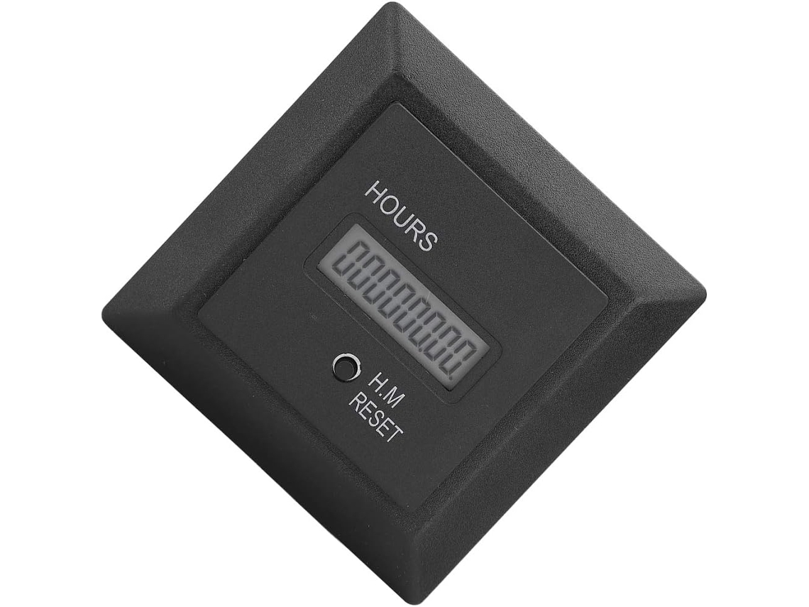 Contador De Horas Com Visor Digital Abs Bateria Lítio 0-999999