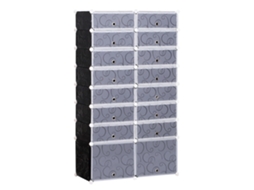 Soato Modular de Saúde (plástico, Branco e Preto, 95x37x160cm)