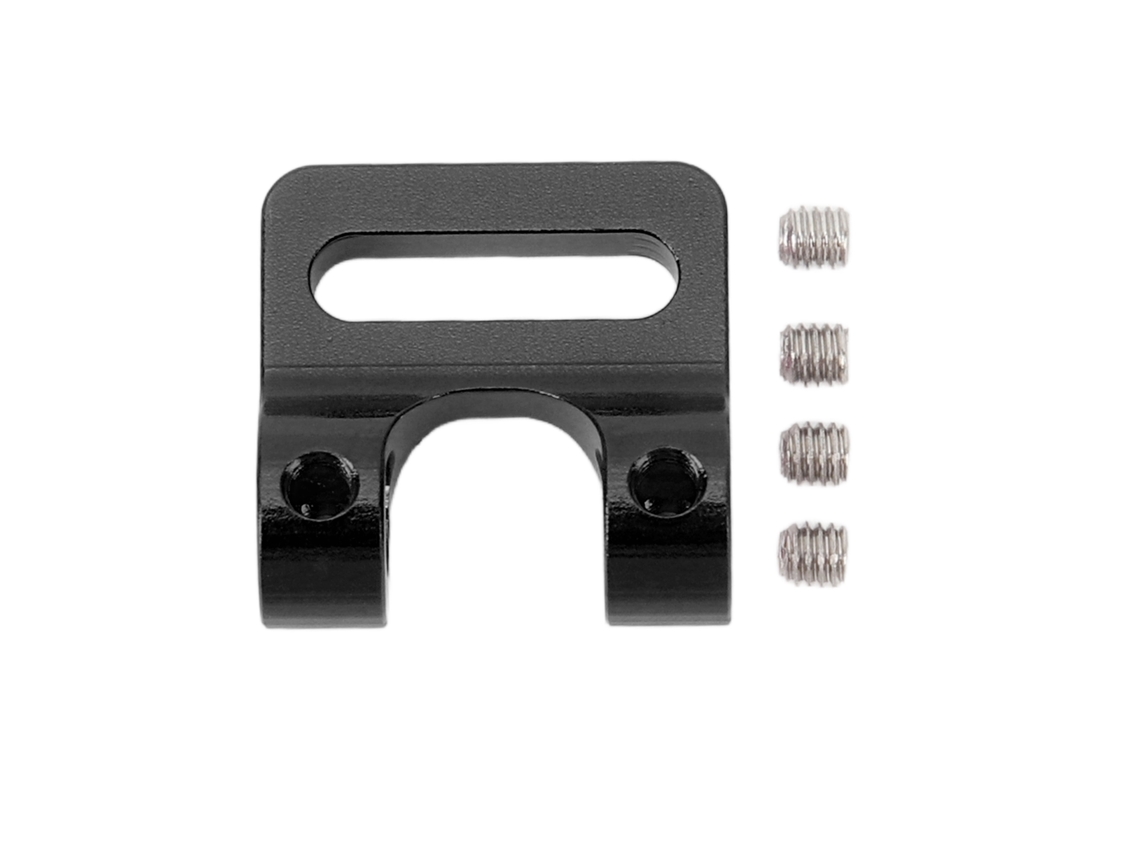 Fairlead Modular De Alumínio Para 1/10 Rc Crawler Ajustável Bumper De Tubo Preto Acessório Rc