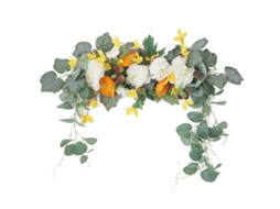 Laxiscreed Modelo C-01 - Coroa De Flores Para Porta, Decoração De Parede E Casa