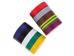 Fita Isolante Elétrica De Pvc Stobaza, 15mm X 10m, 10 Rolos Em Cores Sortidas, Fita Para Fiação Elétrica E Automotiva