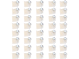 Pacote Com 40 Fivelas De Plástico Branco Para Móveis Com Trava Multidirecional.
