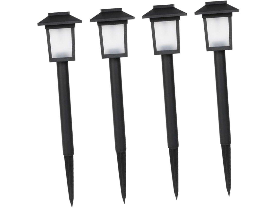 Conjunto De 4 Luzes Solares Led À Prova D'água