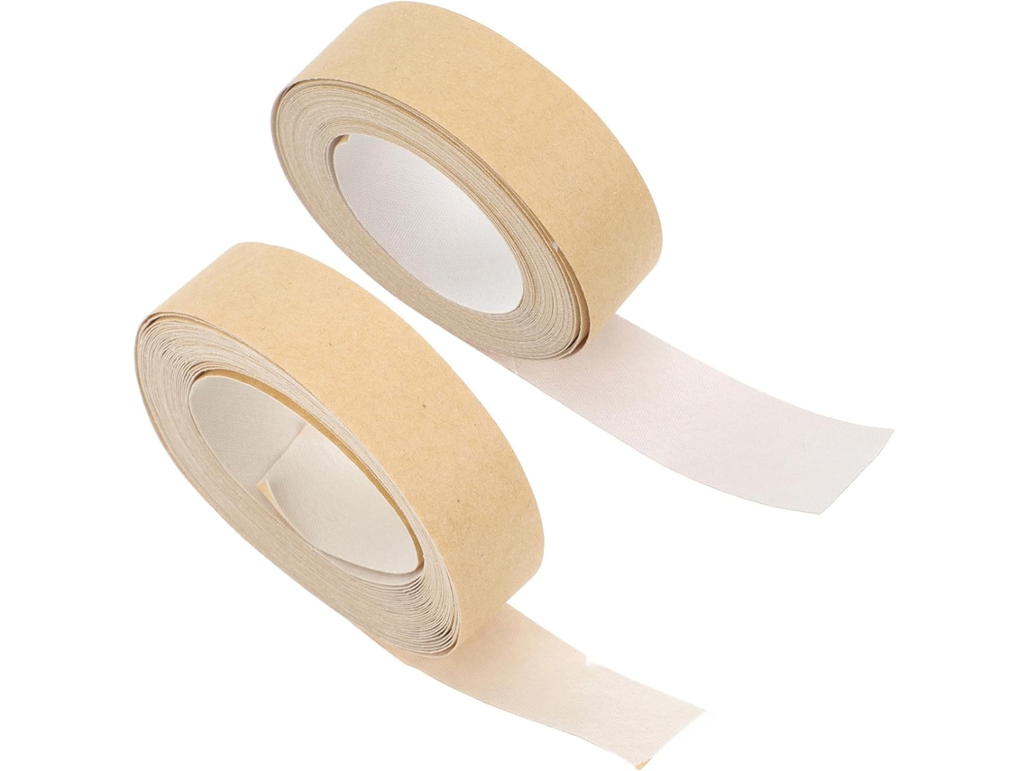 Fita adesiva resistente para acabamento de fundos, 2 rolos autoadesivos.