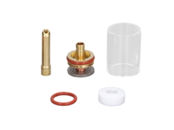 Kit de peças de vidro em flocos para tocha TIG Argonio 2.4mm WP-17/18/26