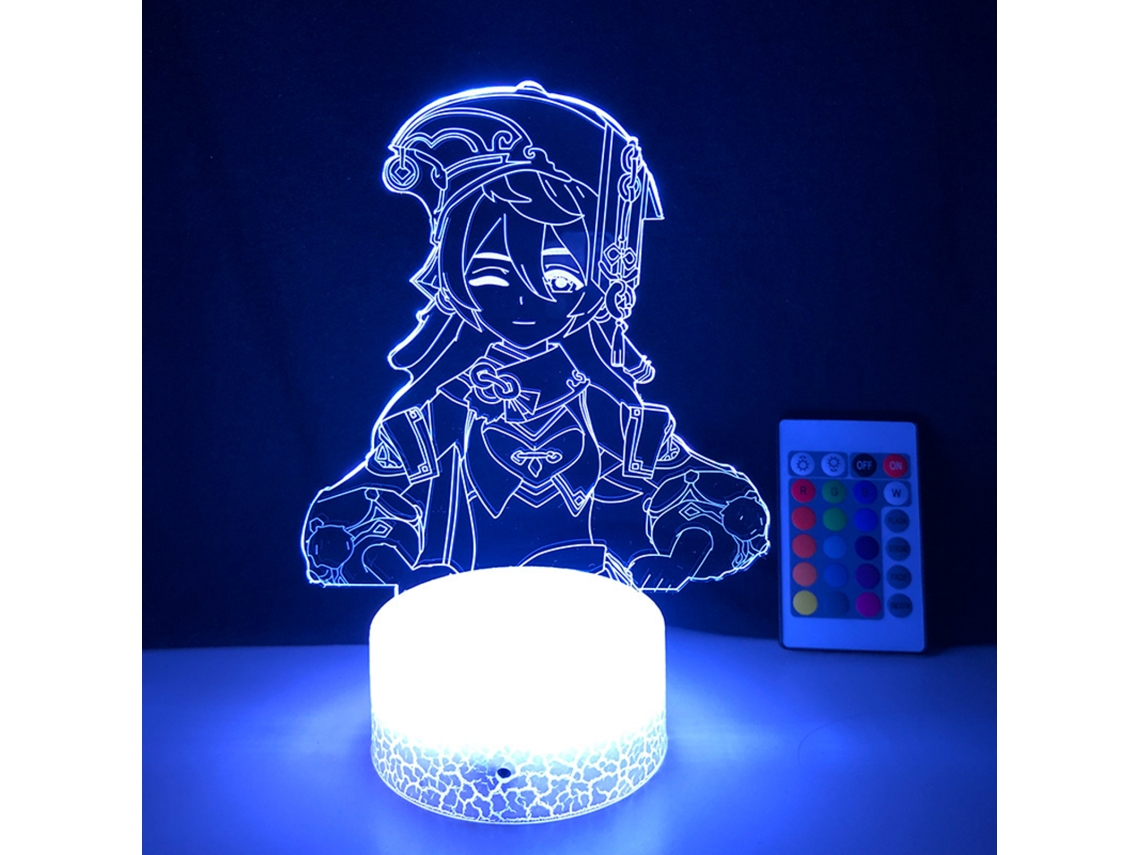 Luminria Noturna Led 3d Com Iluso De Personagem De Jogo, 16 Cores E Controle Remoto Sensvel Ao Toque Para Decorao De Quarto I Aquaforge