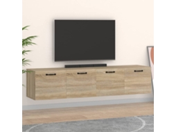 Vidaxl Armários Parede 2pcs 60x36,5x35 Cm Derivados Madeira Sonoma