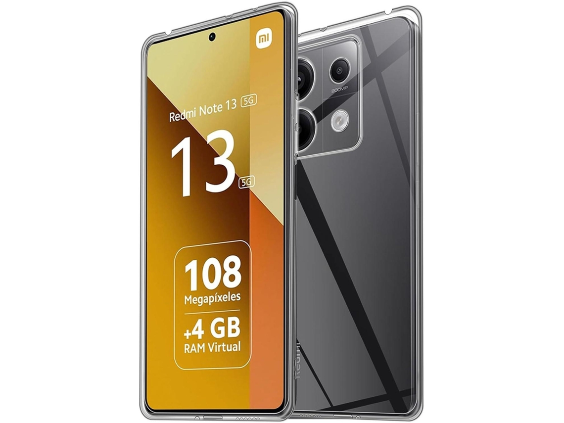 Lurelia Kit Proteção Para Xiaomi Redmi Note 13 5g, Capa Tpu Transparente E Vidro De Ecrã