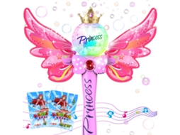 Primerox vara de Bolhas Elétrica Mágica com Luzes e Música para Meninas Kids Festas