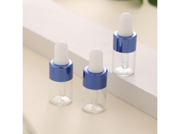 3 Frascos Conta gotas de Vidro Mini de 2 Ml, Ecológicos e Reutilizáveis MDUG (azul)