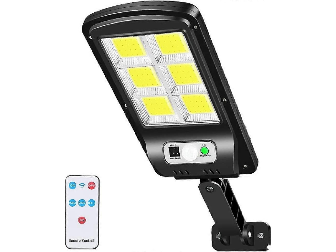 Omni luz Solar Exterior 6000lm Led com Sensor de Movimento 3 Modos Ip67 Impermeável