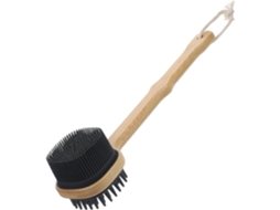 Escova De Banho Silicone Mikinona Com Cabo Longo Para Costas, Utensílio De Banho E Limpeza Corporal