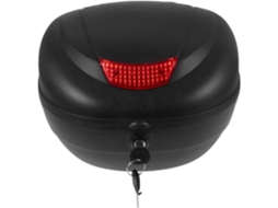 Baú Traseiro Refletivo De Plástico Preto Para Motocicleta Elétrica De Grande Porte.