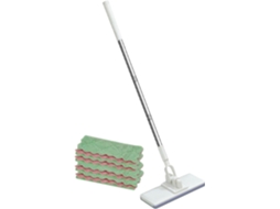 Mop Clip Com 5 Panos Laváveis Para Pisos Secos E Molhados