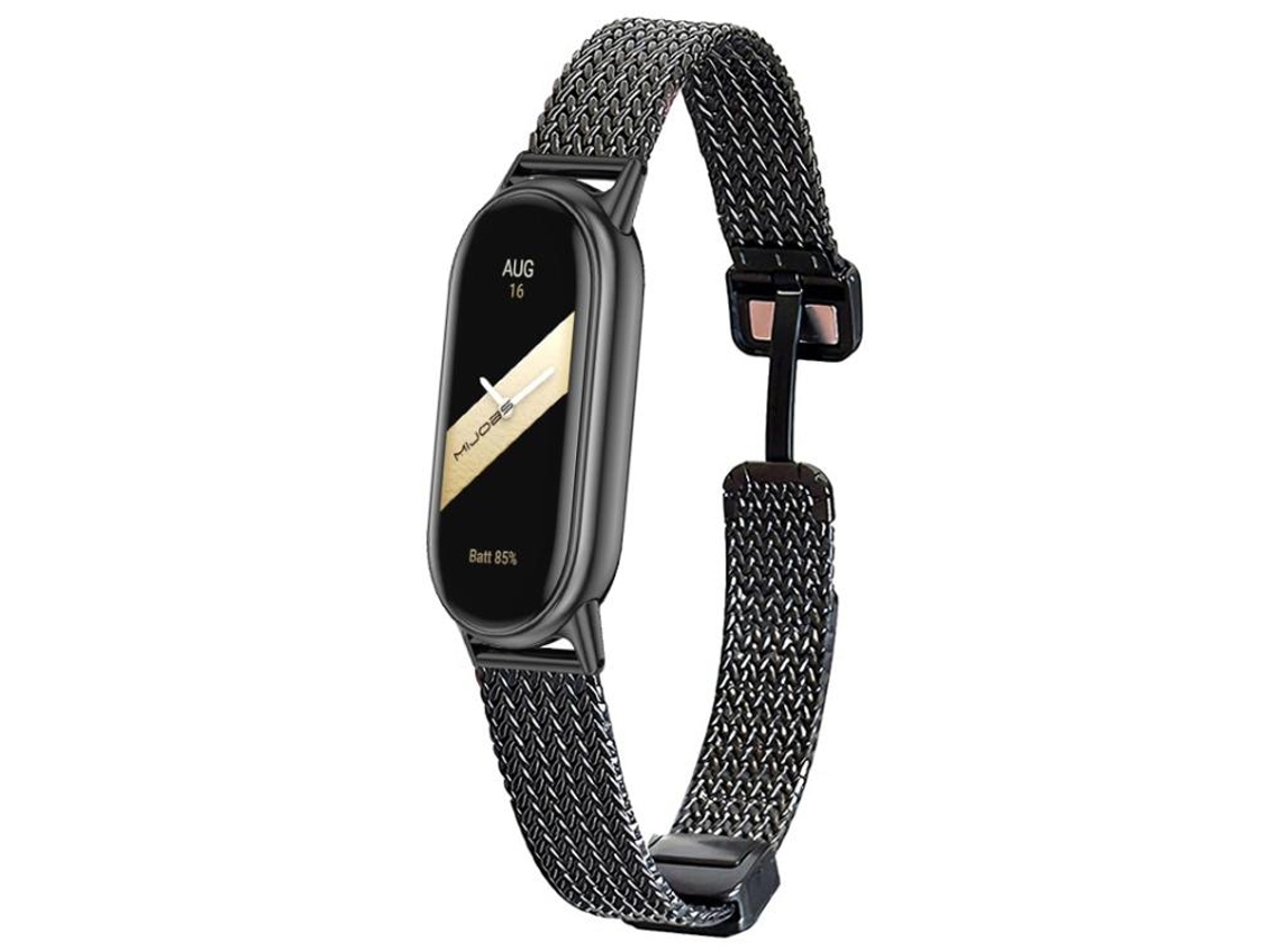Bracelete para Xiaomi Smart Band 10/9/8 XIAOMOYU em Metal Irregular Dourada