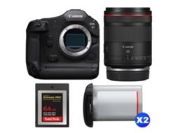 Eos R1 + Rf 35mm F/1.4 L Vcm + 1 Sandisk 64gb Extreme Pro Cfexpress Type B + 2 Canon Lp e19 + Ebook “20 Dicas para Fotos Que Impressionam” CANON