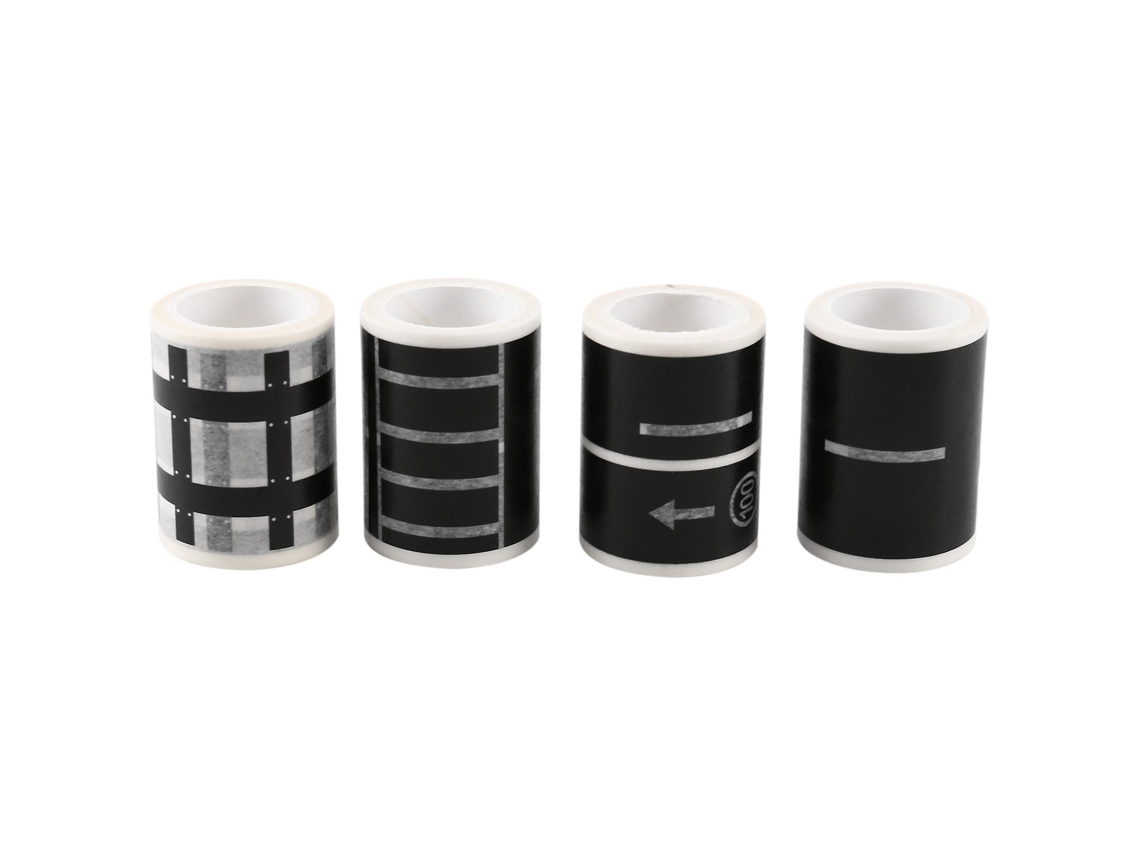 Lurelia Fita Crepe Para Pintura, Mascaramento E Decoração, Preto, 4 Rolos, 4,8 Cm X 5 M, 3 Cm