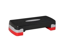 Stepper ajustável em 2 passos, 68x28x15cm, preto, cinza, vermelho | S/MARCA