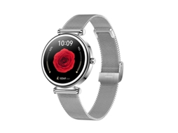 Smartwatch para Mulheres Relógio Fitness de 1 27” com Chamadas Bluetooth Monitoramento de Frequência Cardíaca Sono Spo2 e Estresse Mais de 110 IKIKSO