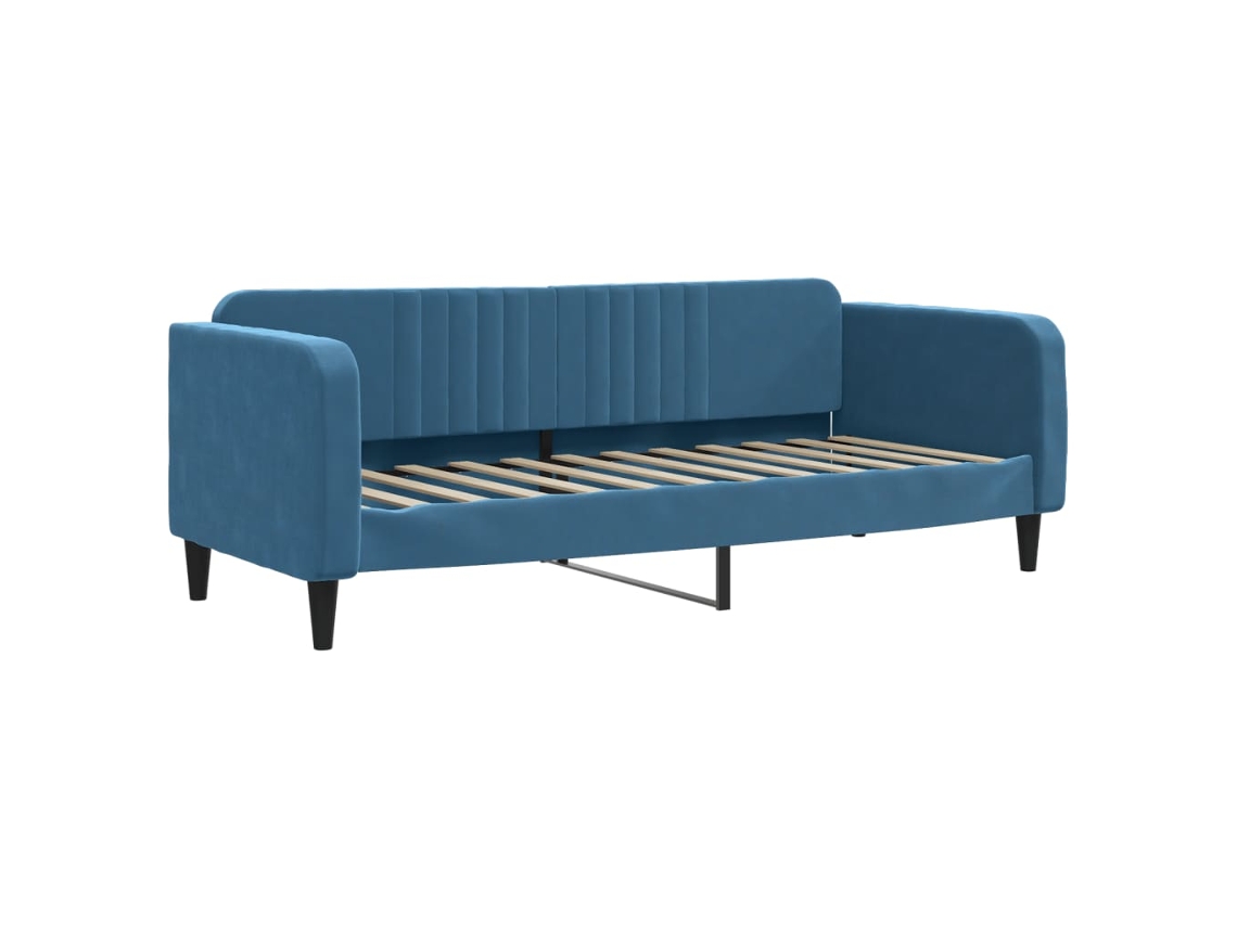 Day Bed, Day Beds Vidaxl Azul Veludo (80 X 200 Cm)
