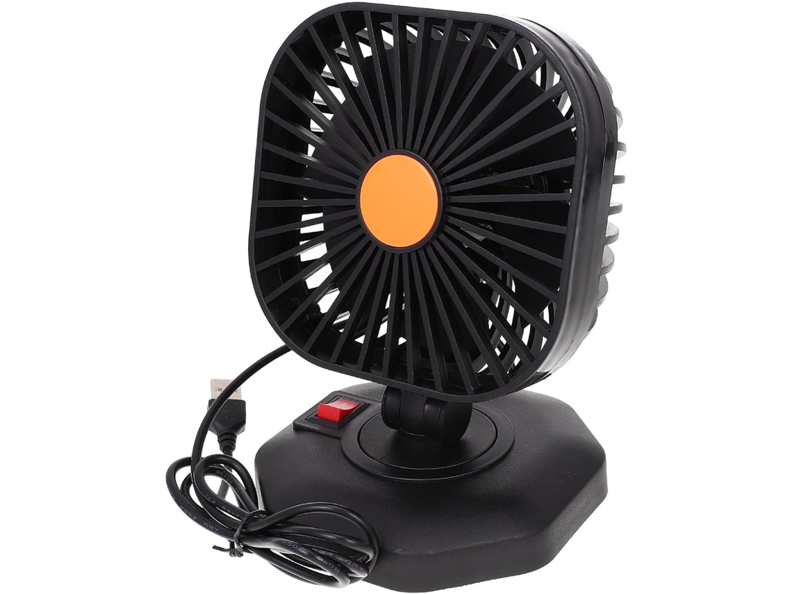Ventilador Portátil Usb Leve E Confortável Para Carro, Em Abs,