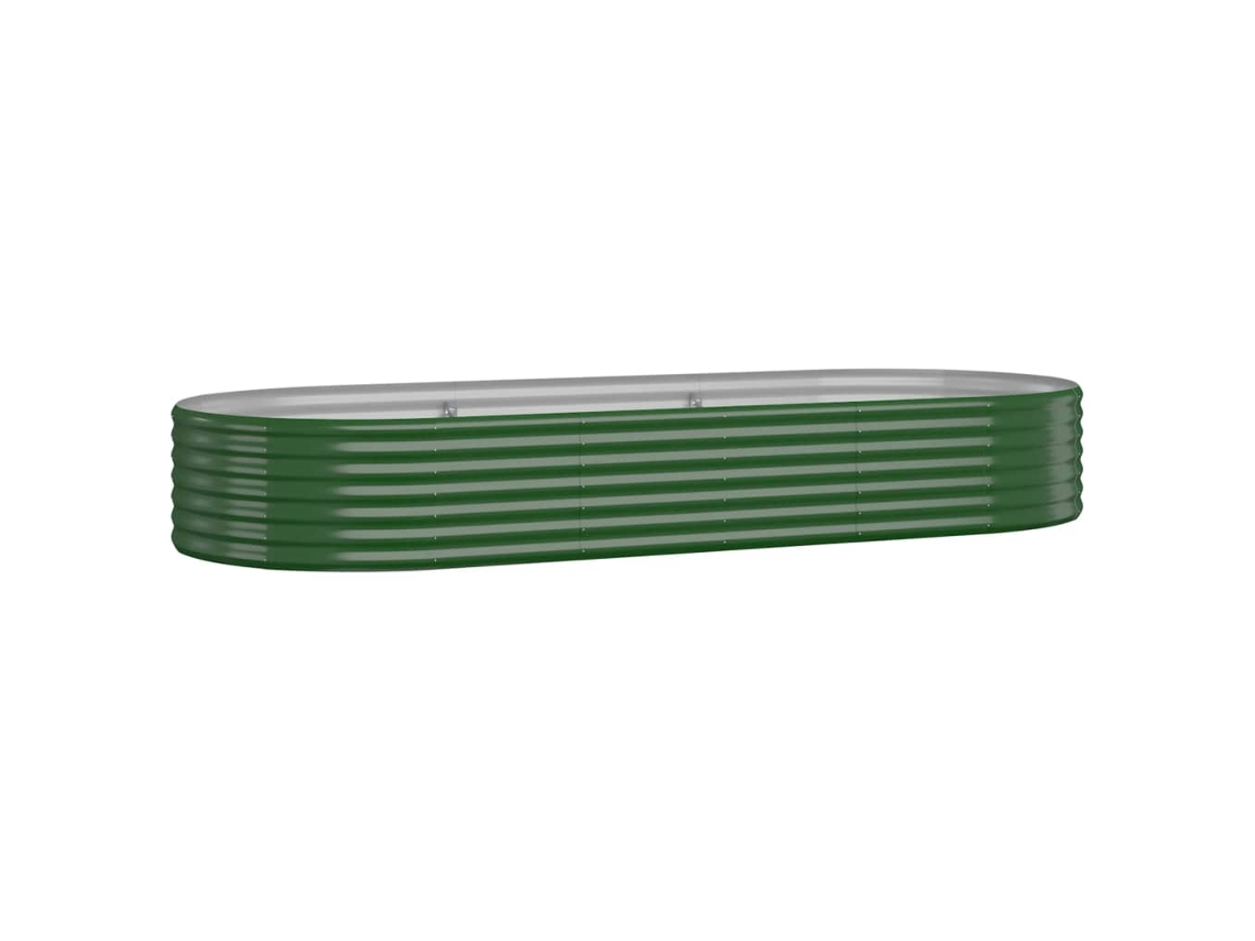 Garden Raised Bed, Garden Raised Beds Vidaxl Verde Aço (249 X 100 X 36 Cm)