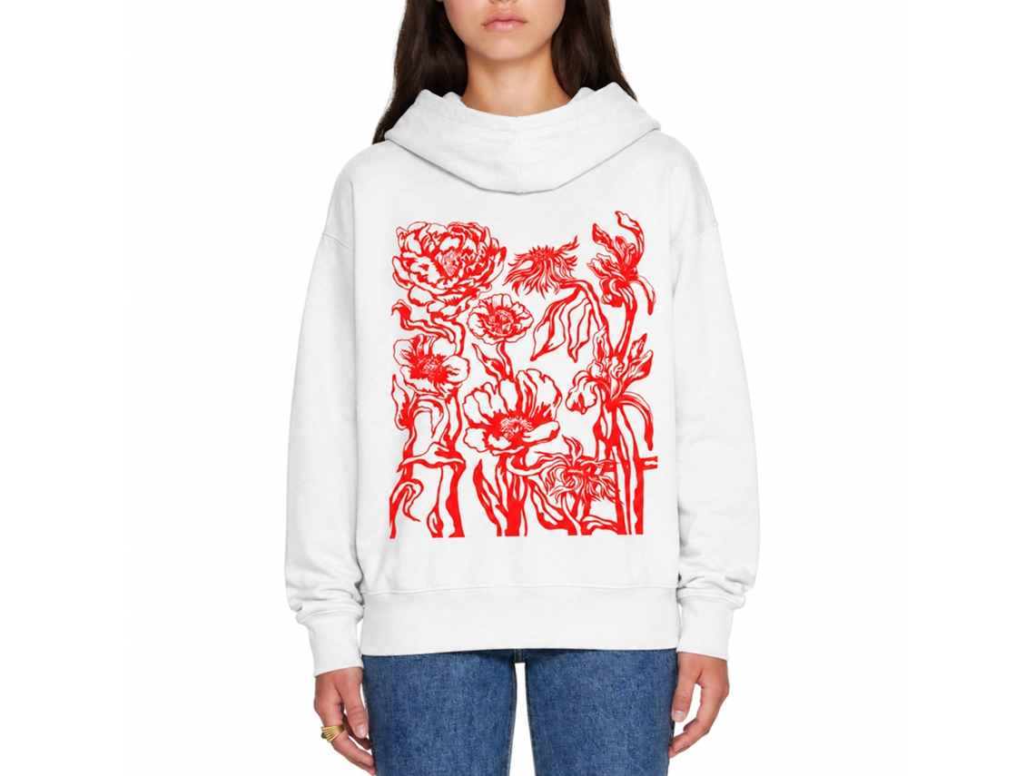 Rockinstone Ce N'est Pas Une Fleur Moletom com capuz estilo exclusivo de designer