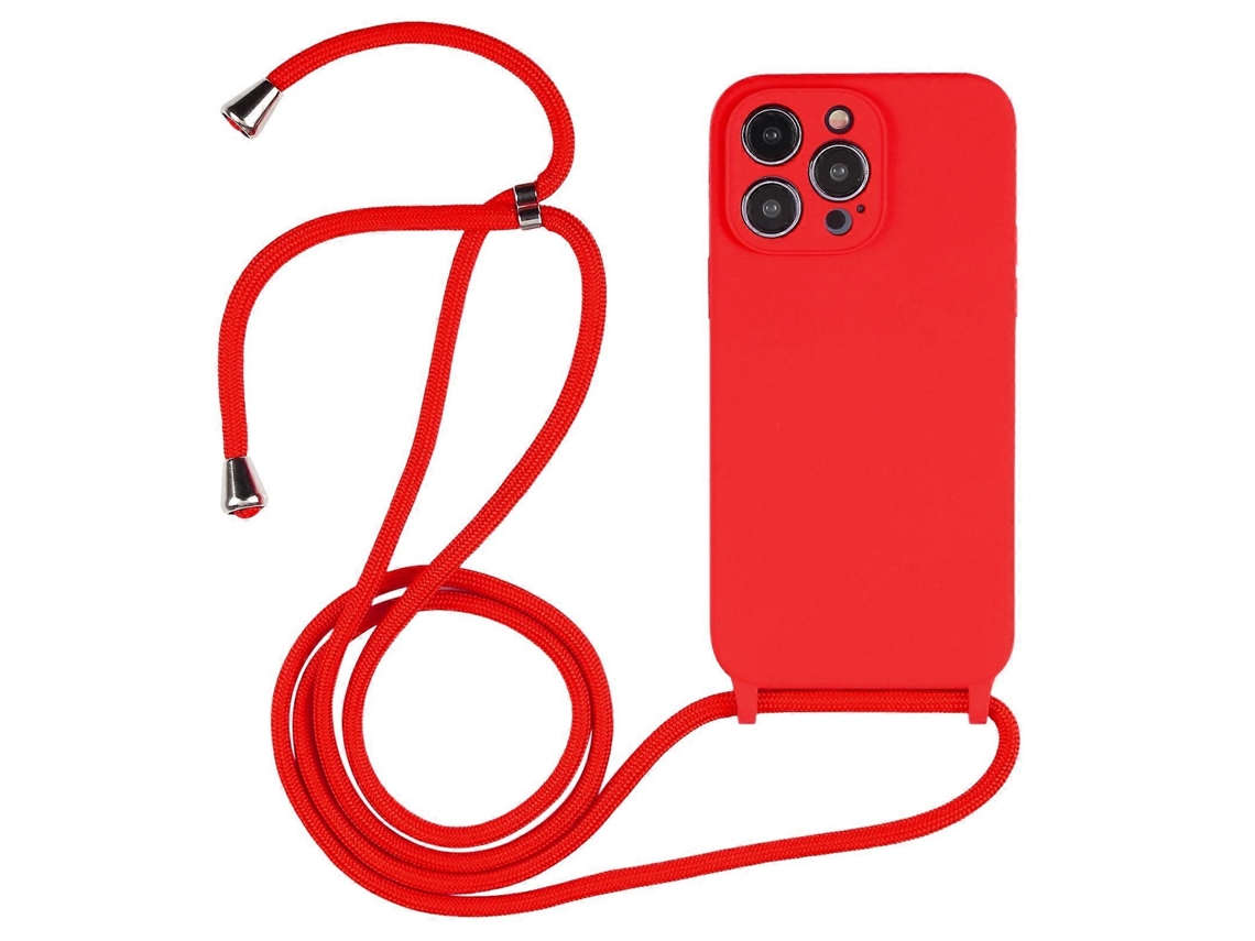 Capa De Cordão Transversal Líquida Para Iphone 14 Pro