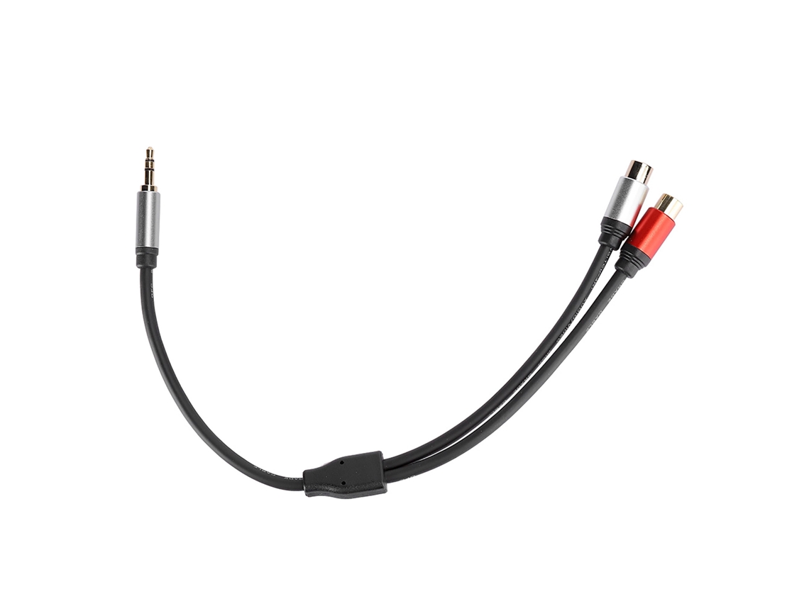 Cabo Dividido em 2 Conectores Estéreo de 3,5 Mm para Rca, 0,3 M CHABERLU