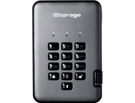 Disco HDD externo ISTORAGE diskAshur PRO2 500 GB (500 GB - USB 3.1)