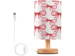 Abajur De Cabeceira Arcos Para Quarto, Com Portas De Carregaje USB C, Luminária De Mesa Cabeceira, Luminária De