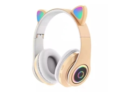 Fones De Ouvido Infantis, Bluetooth 5.0, Microfone Inteligente Com Cancelamento De Ruído, Amarelo