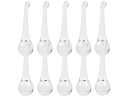 Cristais Prism Lustre Conjunto 10 Pingentes Vidro Transparente Acessórios Pendurar Decoração Jardim Criação GOKOCO