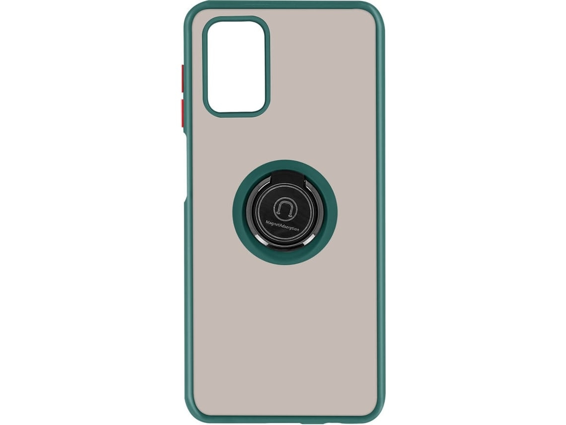 Capa E Suporte Samsung Galaxy A02s Ushion Anel Metálico Função Suporte Verde