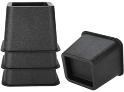 Elevador de móveis de PC de 7,6 cm, ajustável para cadeira e sofá, pernas resistentes, elevador de cama preto_xx