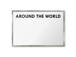 Magnetic Board Around The World For The Living Room Espelharte (60x40 Cm)