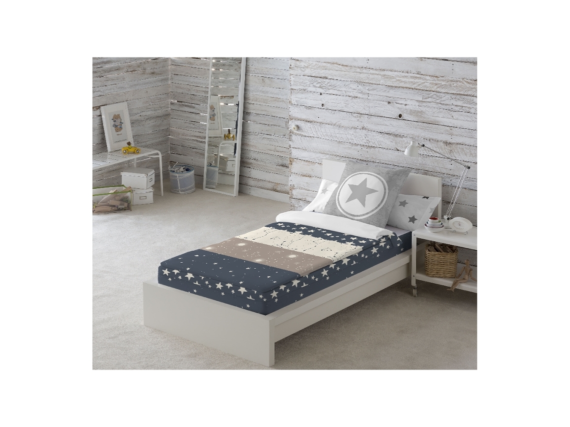 Colcha COOL KIDS Indigo (Poliéster - 90 x 190/200 cm)