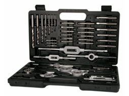 Conjunto De Ferramentas De Rosqueamento Terrax-A245021-45 Peças Em Caixa De Metal