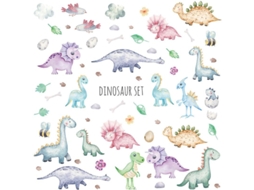 Rebe adesivos de Parede com Dinossauros Animais Decorativos para Quarto, Sala de Estar e Escritório