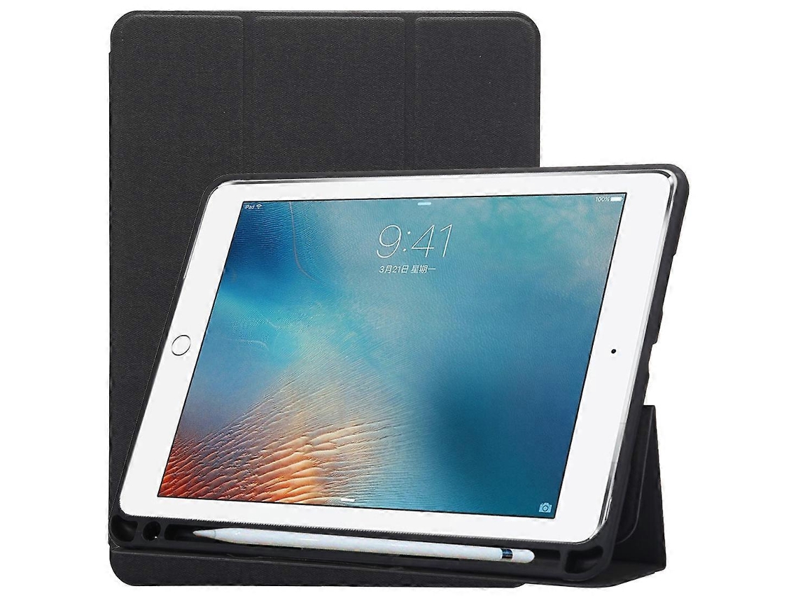 Capa texturizada de tecido Webake para iPad 9.7 e iPad 9.7 polegadas com suporte triplo e compartimentos para caneta